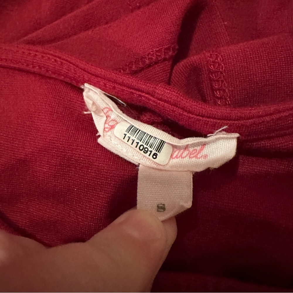 Ingrid & Isabel Maternity Red Flutter 3/4 Sleeve … - image 8